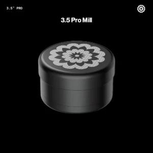 Flower Mill - Next Gen Premium 3.5" Pro Stainless Series - Black